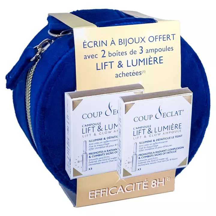 Coup D'éclat Lift & Lumière 6 Ampoules et son Ecrin à Bijoux