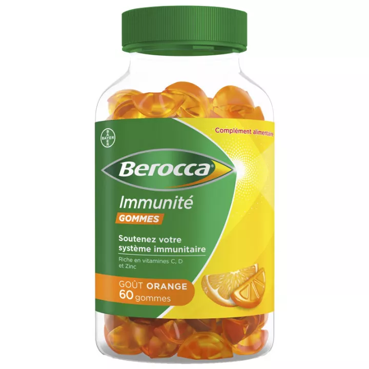 Berocca Immunité 60 Gommes Orange