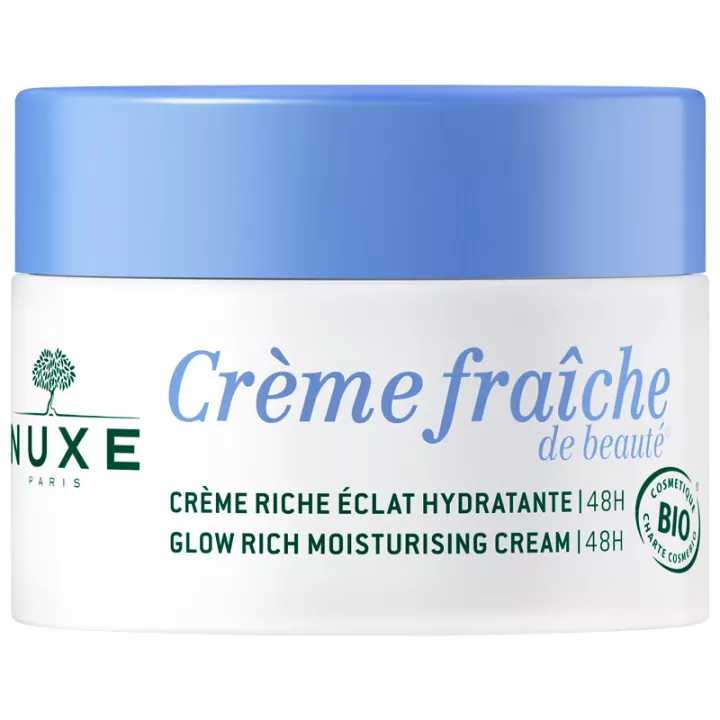 Nuxe Crème Fraiche de Beauté Crème Riche Éclat Hydratant 48h Bio 50 ml*
