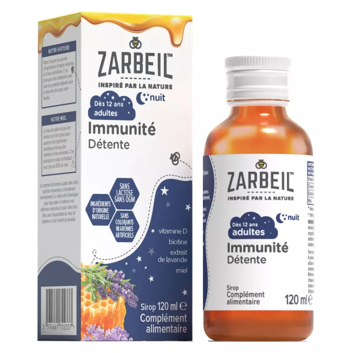 Zarbeil Sirop Adulte Immunité Nuit 120 ml
