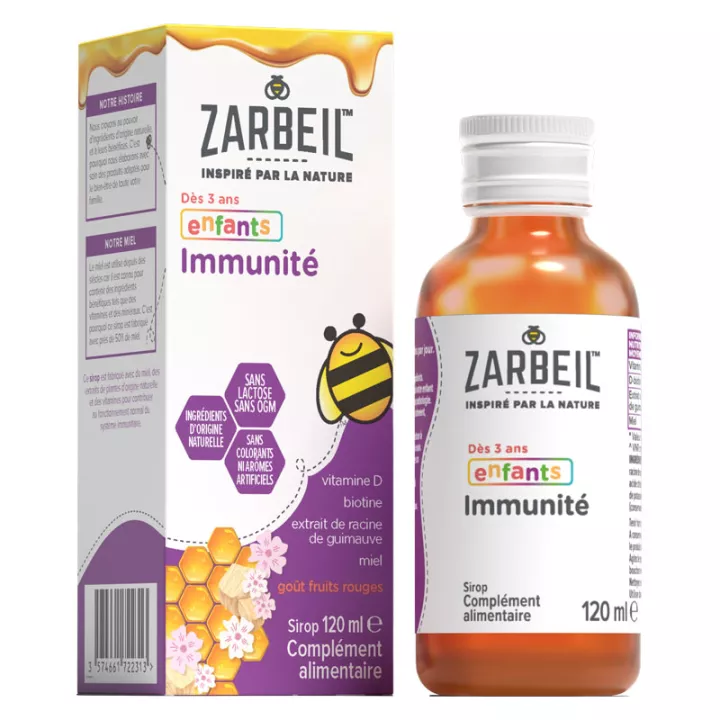 Zarbeil Sirop Enfant Immunité Sureau 120 ml