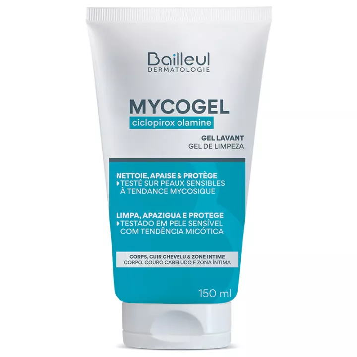Mycogel Ciclopirox Olamine Gel Lavant Bailleul 150 ml