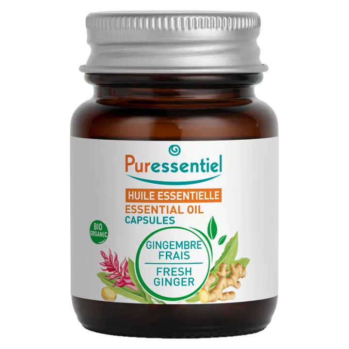 Puressentiel Huile Essentielle Bio Gingembre 60 Capsules