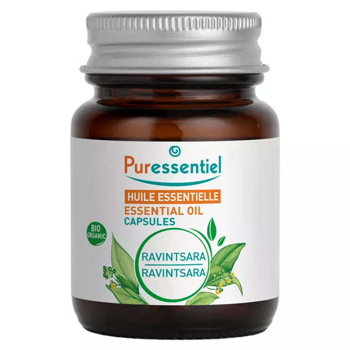 Puressentiel Huile Essentielle Bio Ravintsara 60 capsules