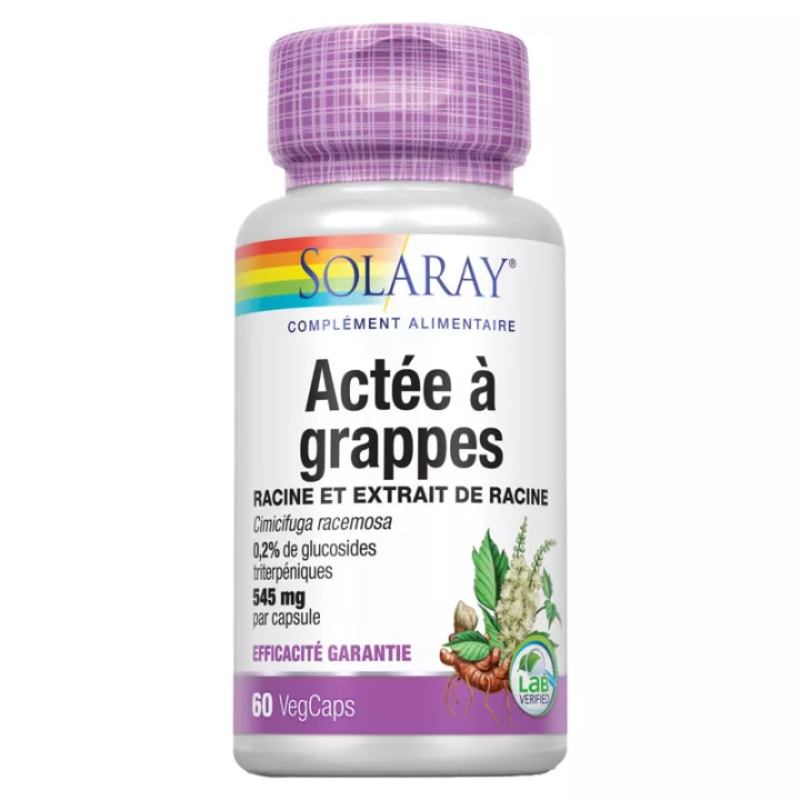 Solaray Actée à Grappes 545 mg en gélules