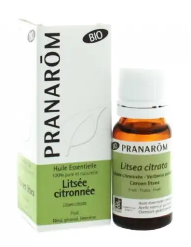 LITSEE CITRONNEE - Pranarom Huile Essentielle Bio Litsée Citronnée - Flacon 10ml