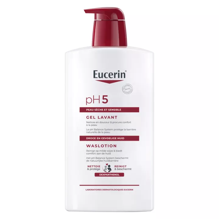 Eucerin pH5 Peaux Sèches et Sensibles Gel Lavant 1 L