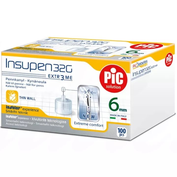 Insupen Aiguille Injection d'Insuline x100 pour surveillance glycémique
