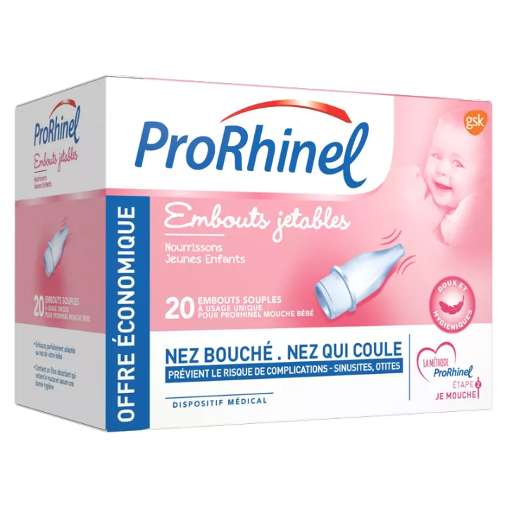 ProRhinel Embouts Jetables Souples pour Mouche Bébé