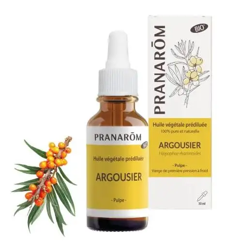 ARGOUSIER - Pranarom Huile Végétale Argousier Bio - Flacon 30ml