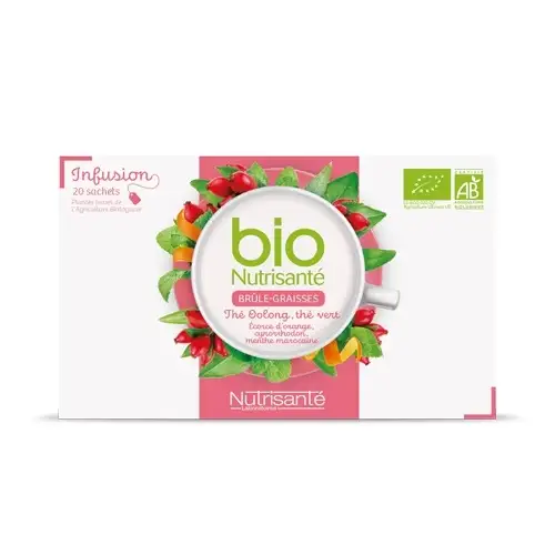 NUTRISANTE BIO Tisane - Infusion Brûle Graisses (20 sachets)