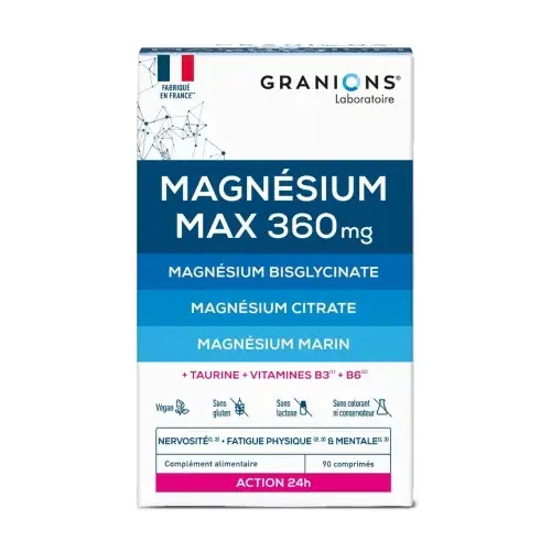 GRANIONS Magnésium Max 360mg - 90 comprimés