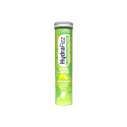 UPSA HYDRAFIZZ - Hydra + Détox  , Comprimés Effervescents  Citron