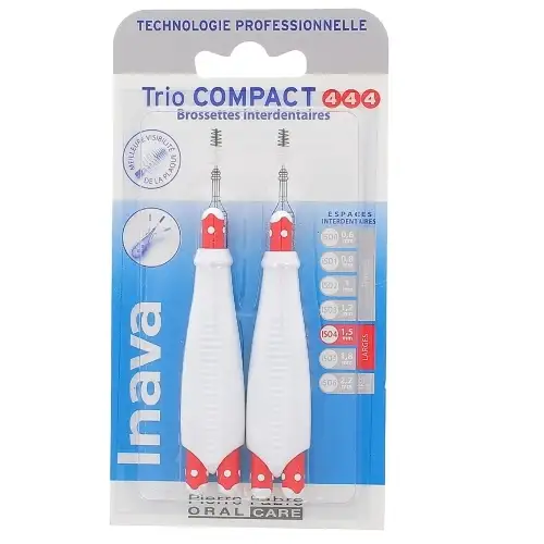 INAVA TRIO Compact Brossettes interdentaires 4/4/4 (ISO 1.5mm LARGE)