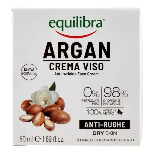 Crème Visage Anti-Rides Argan Equilibra® 50ml