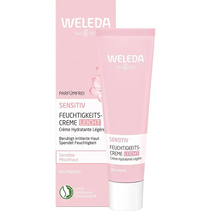 WELEDA Intensive careSans parfum avec huile d'amande bio pour peau mixte sensible