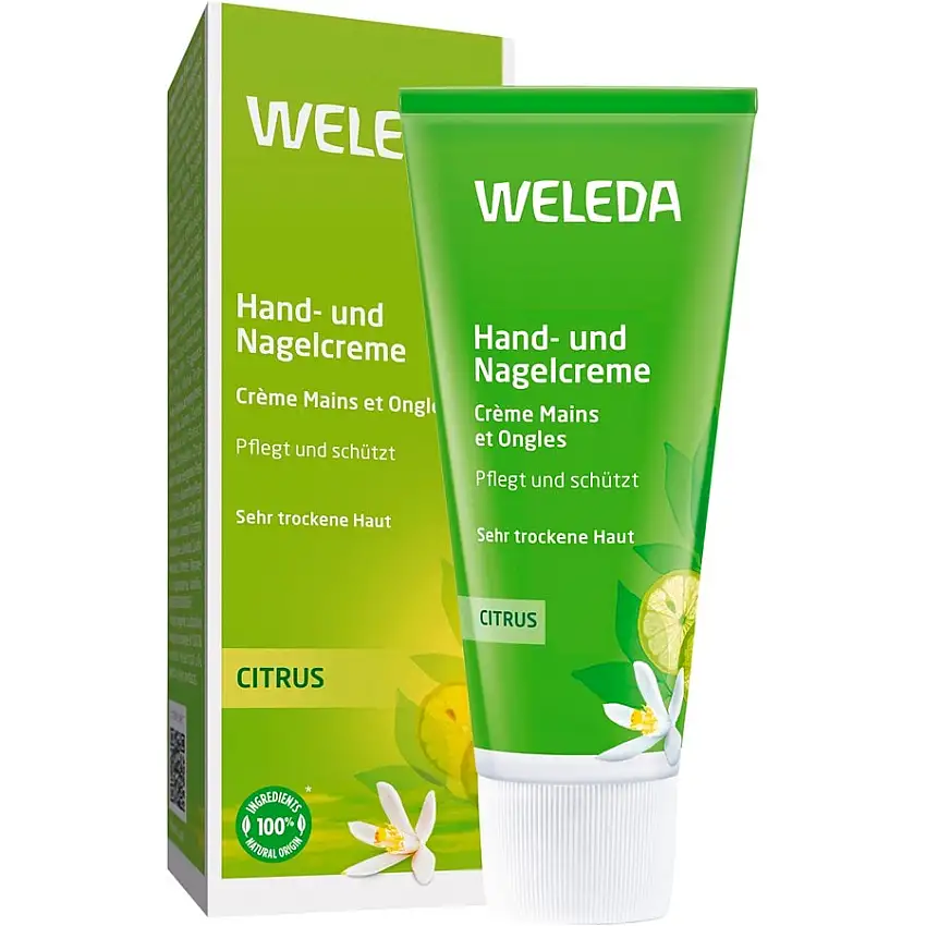 WELEDA Soins des mains et des piedsProtège les ongles cassants, rend les mains rugueuses douces comme du velours