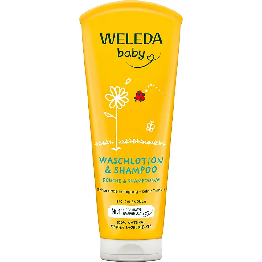 WELEDA Bébés & enfantsnettoie la peau et les cheveux en douceur, sans agresser les yeux