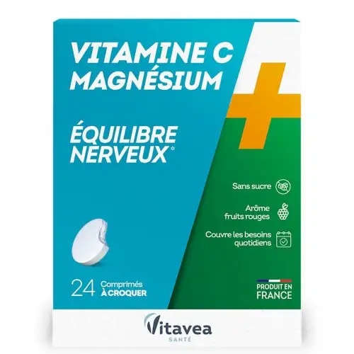 Vitavea - Vitamine C & Magnésium - 24 comprimés à croquer