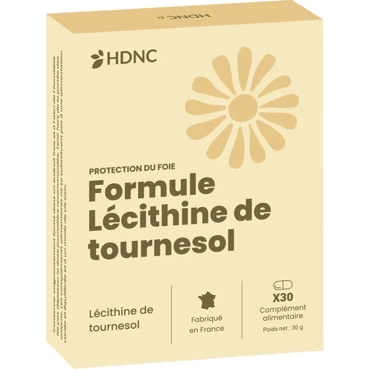 HDNC Lécithine de Tournesol 30 Gélules
