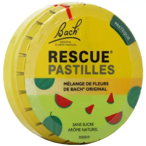RESCUE -  Pastilles Boîte 50 g - Saveur Pastèque