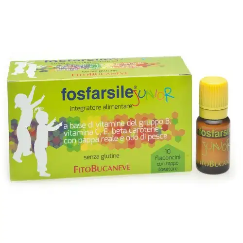 Fitobucaneve Fosfarsile Junior Complément Alimentaire Sans Gluten 10 Ampoules