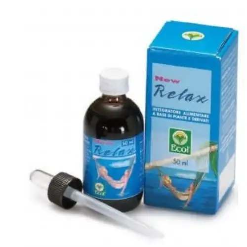 ECOL New Relax Extrait Gouttes Sans Alcool Complément Alimentaire 50 ml