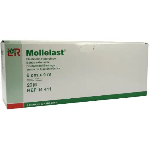 Lohmann & Rauscher Mollelast Bande Fixante 6cmx4m 20 Pièces