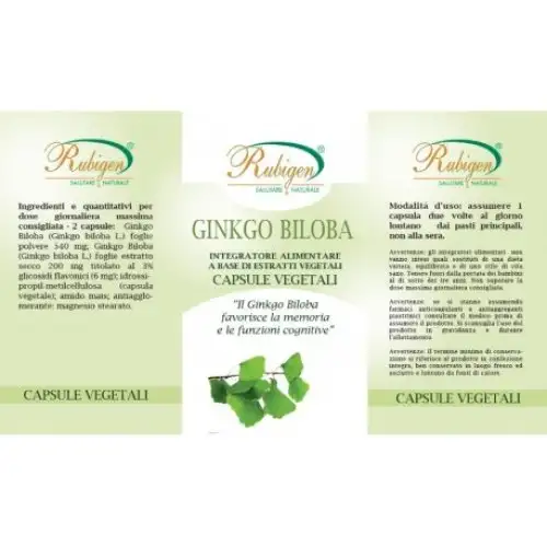Natur-Farma Rubigen Ginkgo Biloba Complément Alimentaire 60 Comprimés
