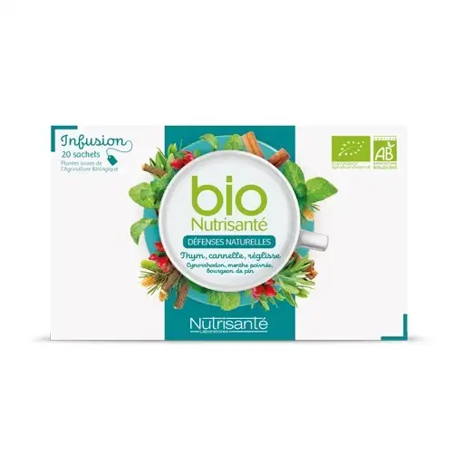 NUTRISANTE BIO Tisane - Infusion Défenses Naturelles (20 sachets)