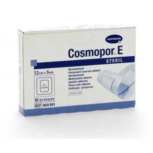 Cosmopor E Pansements Adhésifs Tnt Stériles 7,2x5cmx10 Pièces