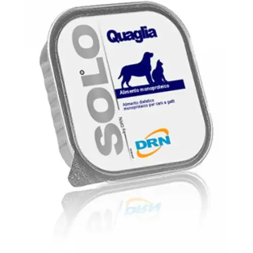 DRN Solo Gusto Cailles Nourriture Monoprotéique pour Chiens/Chats 300g