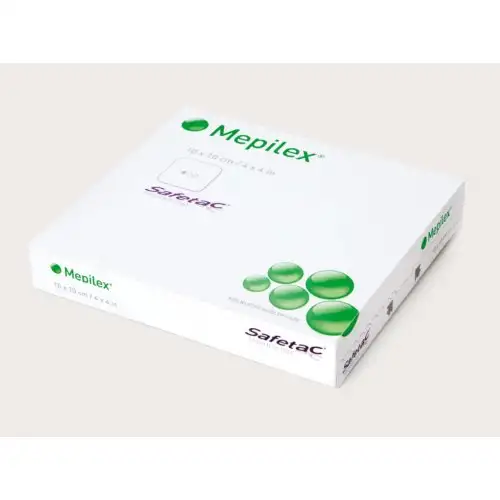 Mölnlycke® Mepilex® Pansement en mousse absorbante avec Safetac® Taille 20x20cm 5 pièces