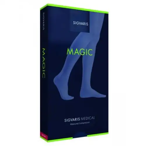 Sigvaris Magic Mi-Bas Bout Ouvert Cl.C1 Couleur Noir