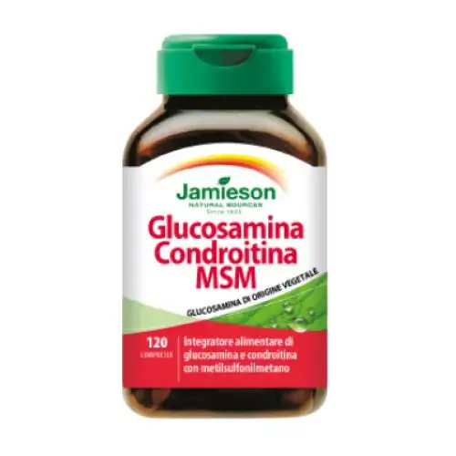 Jamieson Glucosamine Chondroïtine Msm Complément Alimentaire 120 Comprimés