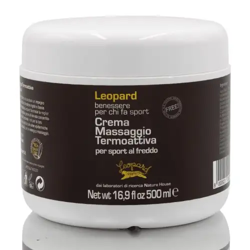 Crème de Massage Thermoactive Léopard Professionnel 500g