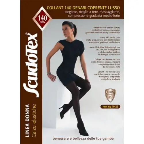 Scudotex® 140 Den Opaque Luxueux Collants En Microfibre Couleur Castor Taille 5