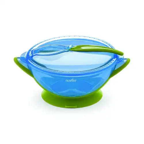 Nuvita Bol Avec Couvercle Et Cuillère Couleur Bleue