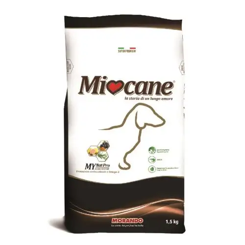 Miocane Adult Mini 0,2 Poulet et Agneau Croquettes pour Chiens 1,5kg