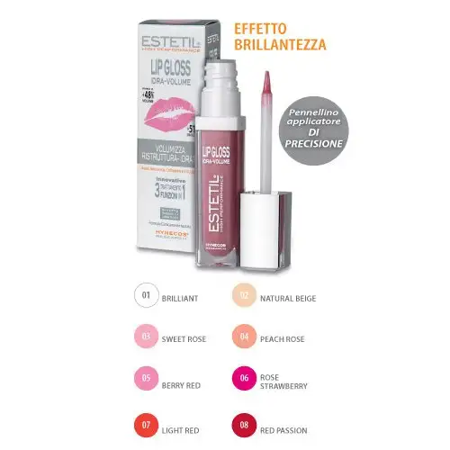 Estetil Lip Gloss Idravolume Color 07 Rouge Clair