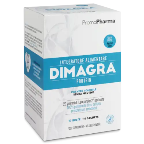 Promopharma Dimagra Protein Complément Alimentaire Goût Cacao 10 Sachets