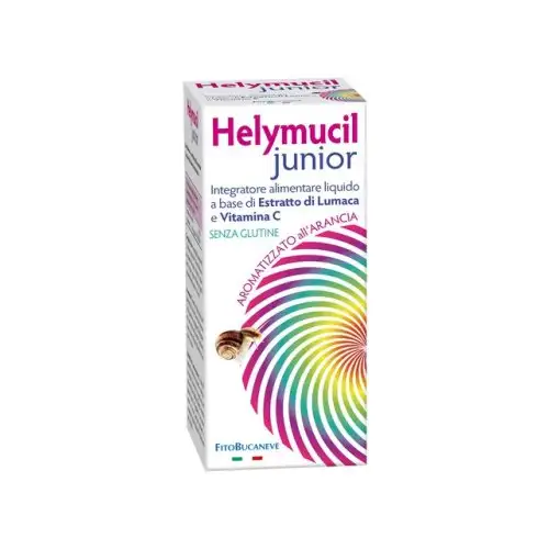 Fitobucaneve Helymucil Sirop de Bave d'Escargot Complément Alimentaire Enfants Sans Gluten 150 ml