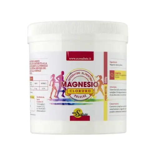 Complément Alimentaire en Poudre de Chlorure de Magnésium EcoSalute 500g