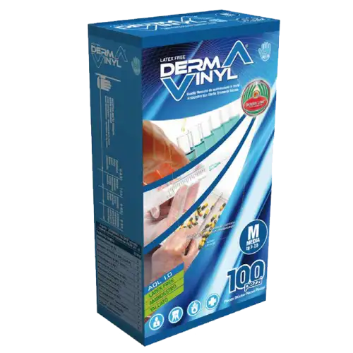 Bericah Dermavinyl Talc Vinyl Gants Taille L