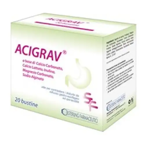 Sterling Farmaceutici Acigrav Complément Alimentaire 20 Sachets