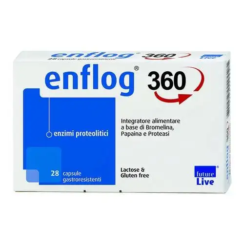 Enflog 360 Enzymes Protéolytiques Complément Alimentaire 28 Gélules Gastrorésistantes