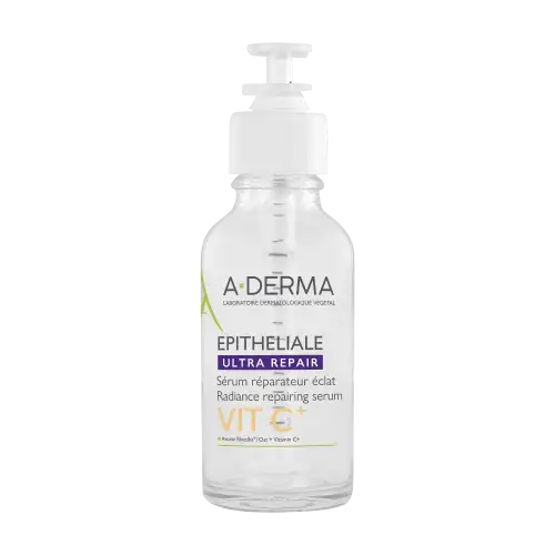 A-Derma Epitheliale Ultra Repair Siero ristrutturante luminosità, Anti-macchie, Vitamina C, 30ml