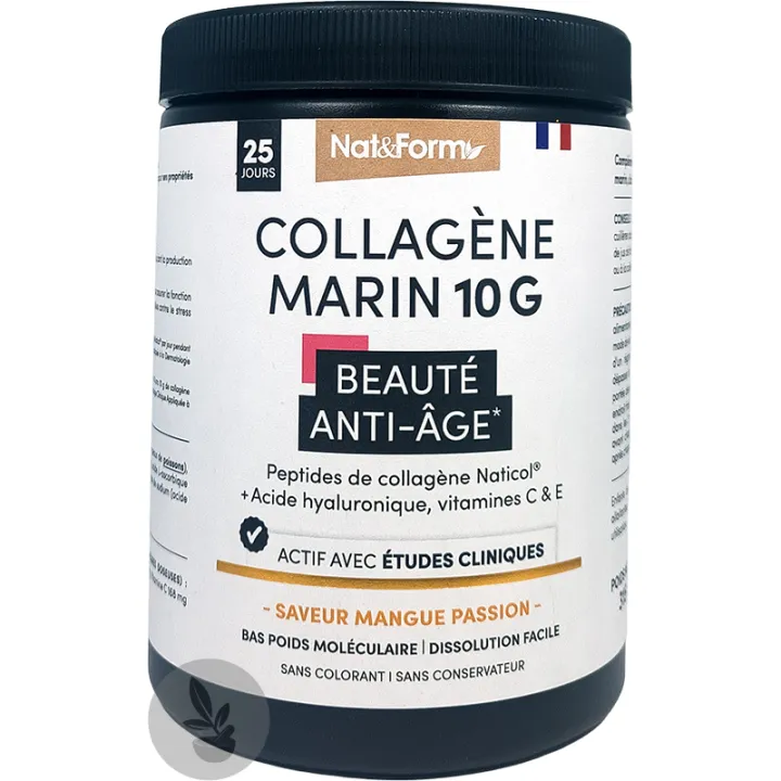 Nat & Form Collagène Marin 10 G Beauté Anti-Âge 315 g