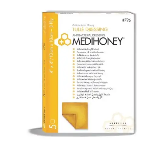 Integra Medihoney Pansement en tulle 10x10cm 5 pièces