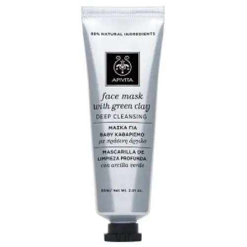 Apivita Masque Visage Nettoyant En Profondeur À L'Argile Verte 50 ml